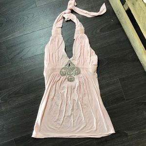 Sky diamond halter top